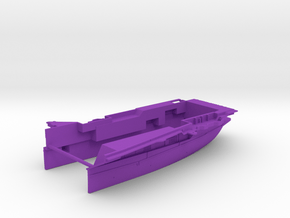 1/600 CVS-10 USS Yorktown Stern Waterline in Purple Smooth Versatile Plastic