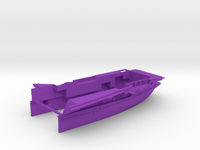 1/700 CVS-10 USS Yorktown Stern Waterline in Purple Smooth Versatile Plastic