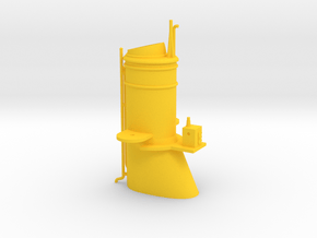 1/350 USS New Mexico (1944) Funnel in Yellow Smooth Versatile Plastic