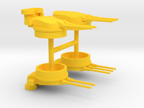 1/600 RN Giulio Cesare Main Armament in Yellow Smooth Versatile Plastic