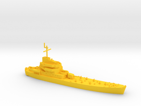 1/600 USS Carronade IFS-1 in Yellow Smooth Versatile Plastic