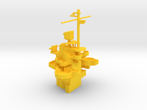 1/350 USS Idaho (1945) Rear Superstructure in Yellow Smooth Versatile Plastic