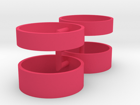 1/600 H-Klasse Triple Turret Barbettes (4x) in Pink Smooth Versatile Plastic