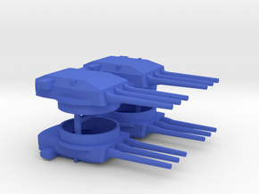 1/700 H-Klasse Triple Turrets (4x) in Blue Smooth Versatile Plastic