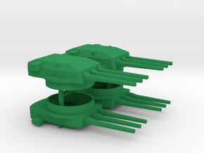 1/700 H-Klasse Triple Turrets (4x) in Green Smooth Versatile Plastic