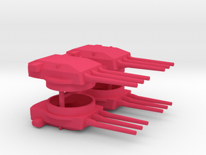 1/600 H-Klasse Triple Turrets (4x) in Pink Smooth Versatile Plastic