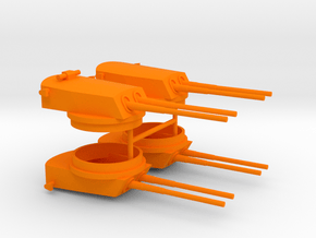 1/350 Lexington Class Main Armament in Orange Smooth Versatile Plastic