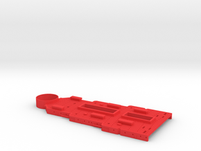 1/350 Lexington Class Casemate Deck Rear in Red Smooth Versatile Plastic
