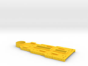 1/350 Lexington Class Casemate Deck Rear in Yellow Smooth Versatile Plastic