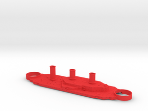 1/700 Tillman II Superstructure in Red Smooth Versatile Plastic