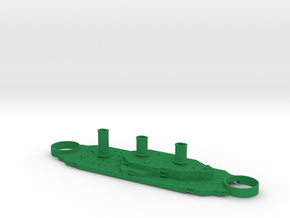 1/700 Tillman II Superstructure in Green Smooth Versatile Plastic