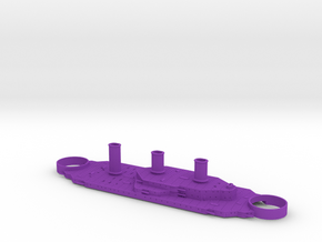 1/700 Tillman II Superstructure in Purple Smooth Versatile Plastic