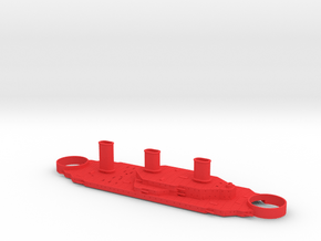 1/600 Tillman IV Superstructure in Red Smooth Versatile Plastic