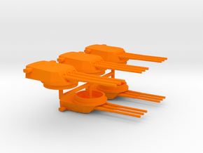 1/700 Tillman IV-2 Main Armament in Orange Smooth Versatile Plastic
