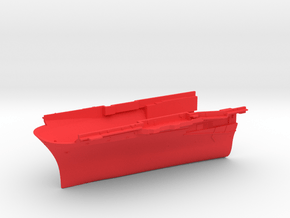 1/600 CVS-14 USS Ticonderoga Bow in Red Smooth Versatile Plastic