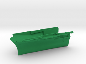 1/600 CVS-14 USS Ticonderoga Bow in Green Smooth Versatile Plastic