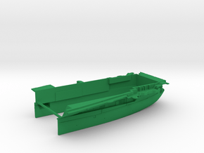 1/700 CVS-14 USS Ticonderoga Stern Waterline in Green Smooth Versatile Plastic