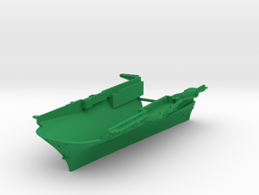 1/700 CVA-19 USS Hancock Bow Waterline in Green Smooth Versatile Plastic