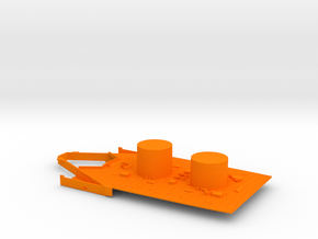 1/350 HMS Agincourt (Mobile Base) Midships Deck in Orange Smooth Versatile Plastic