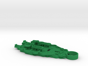 1/600 USS New Mexico (1944) Casemate Deck in Green Smooth Versatile Plastic
