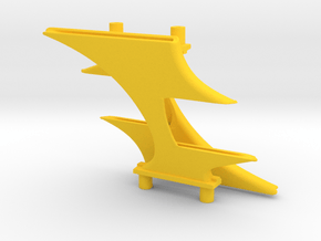 1/1000 Miranda Class Concept Pylons in Yellow Smooth Versatile Plastic