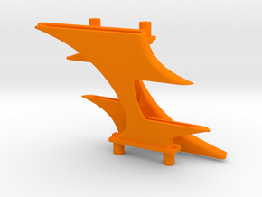 1/1000 Miranda Class Concept Pylons in Orange Smooth Versatile Plastic