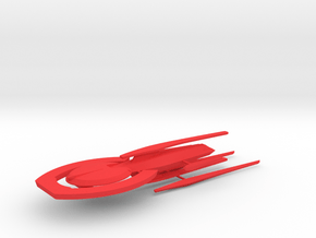 USS Credence (Jointed) / 14cm - 5.5in in Red Smooth Versatile Plastic