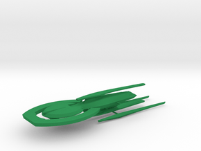 USS Credence (Jointed) / 14cm - 5.5in in Green Smooth Versatile Plastic
