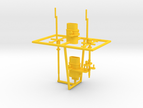 1/600 SMS Derfflinger (1916) Superstructure in Yellow Smooth Versatile Plastic