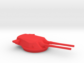 1/350 51cm/45 Twin Turret (1x) A-150 Design in Red Smooth Versatile Plastic
