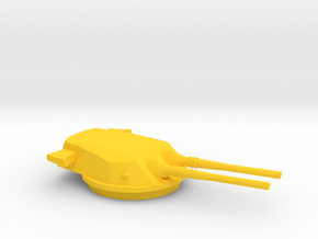 1/350 51cm/45 Twin Turret (1x) A-150 Design in Yellow Smooth Versatile Plastic