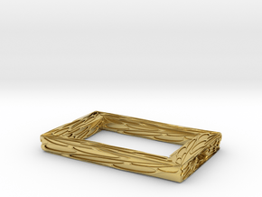 Golden Dice- Art frame  in Polished Brass