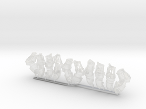 10-20x Sanguine Angels Arms in Clear Ultra Fine Detail Plastic: Small