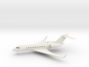 Bombardier Global 5000 in White Natural Versatile Plastic: 1:160 - N