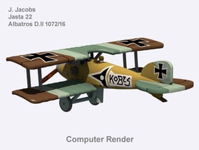 Josef Jacobs Albatros D.II (full color) in Natural Full Color Nylon 12 (MJF)