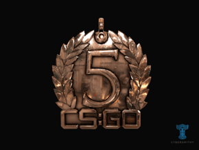 CS:GO - 5 Year Medallion in Polished Bronze