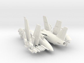 001J AMX Pair 1/144 in White Smooth Versatile Plastic