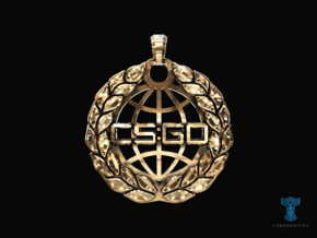 CS:GO - Global Elite Pendant in 14K Yellow Gold