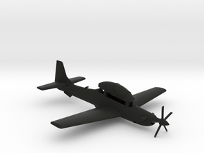 003A Super  Tucano in Flight 1/144 in Black Smooth PA12