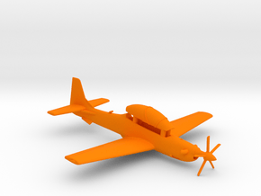 003A Super  Tucano in Flight 1/144 in Orange Smooth Versatile Plastic