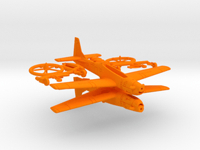 003D Super Tucano Pair 1/144 in Orange Smooth Versatile Plastic