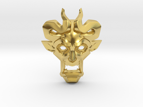 Number of the Beast pendant (the Devil's Pendant) in Polished Brass