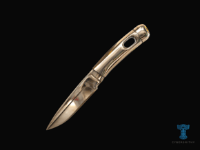 Knife of a Monster Hunter  in 14K Yellow Gold