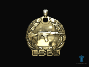 CS:GO - Master Guardian Pendant in Polished Brass