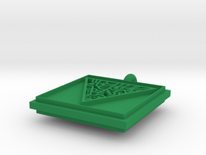 Pendant The Tripods symbol in Green Smooth Versatile Plastic