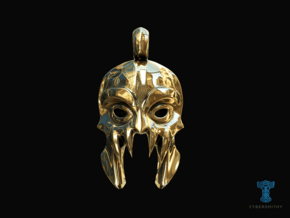 DOTA 2 - Morbid Mask Pendant in 14K Yellow Gold