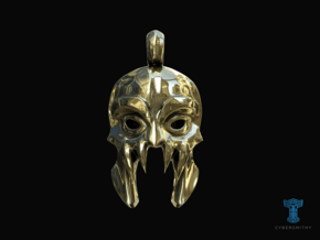 DOTA 2 - Morbid Mask Pendant in Polished Brass