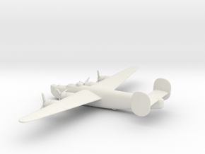 Consolidated B-24J (w/o landing gears) in White Natural Versatile Plastic: 6mm