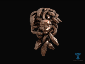 Medusa Amulet in Polished Bronze