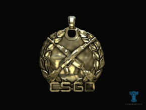 CS:GO - Master Guardian Elite Pendant in Polished Brass